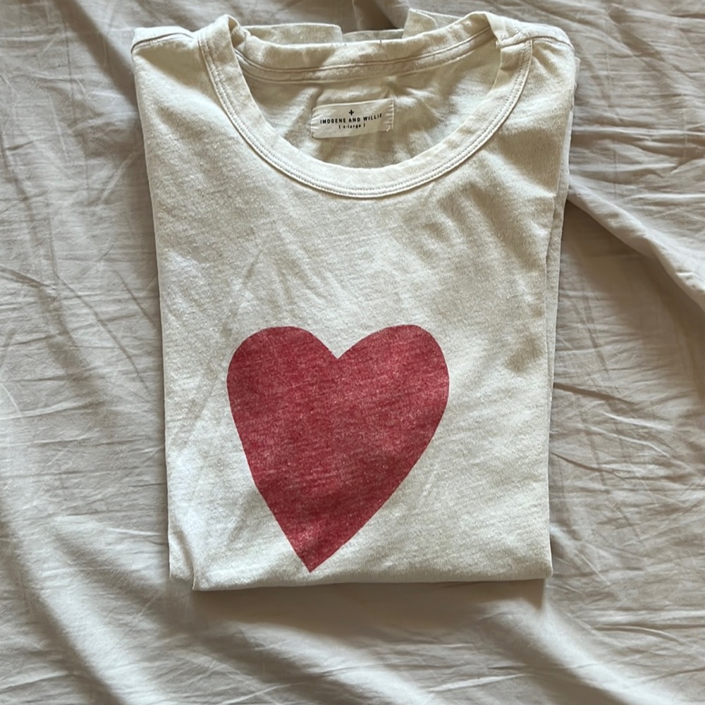 Imogene & Willie Heart Silkscreen Shirt